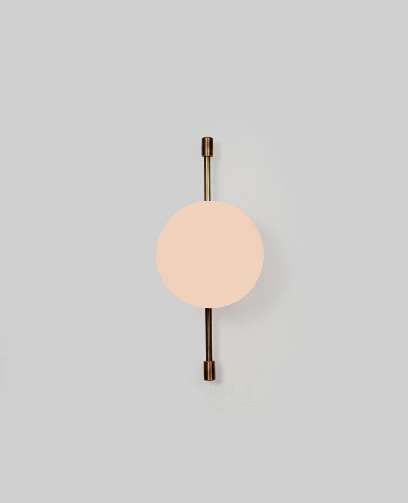 Plus Wall Sconce Medium Glass Globe