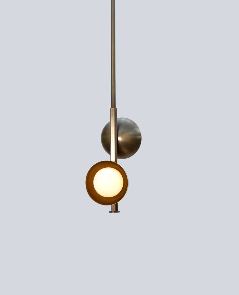 Stylish Stem Pendant Brass Dome light in india