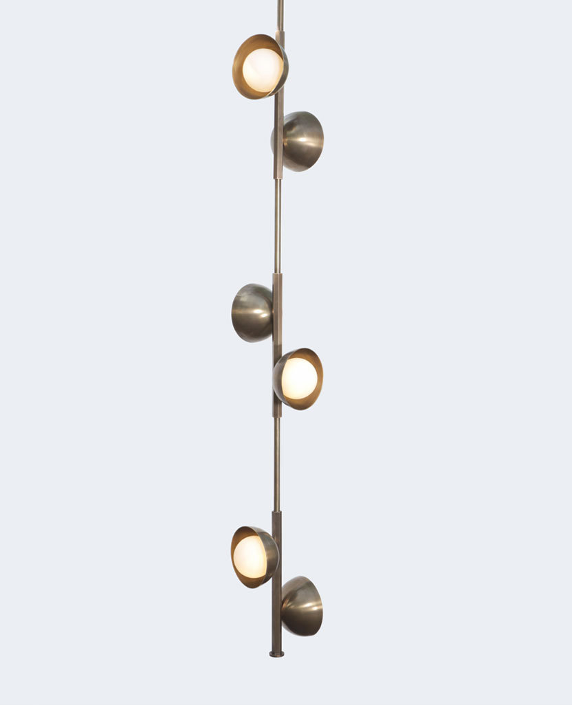 Stylish Stem Pendant Brass Dome light in india