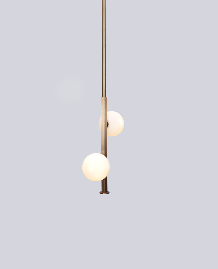 Stylish Stem Pendant Glass Globe light store near me