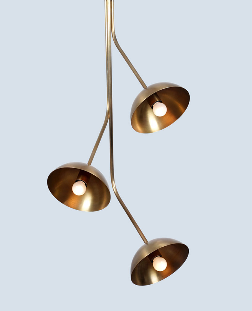 Rhythm Three With Dome Ceiling Light